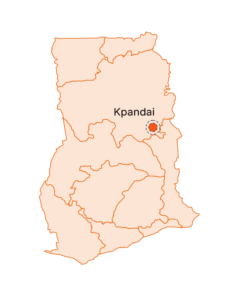 carte du programme de parrainage de world vision france au ghana