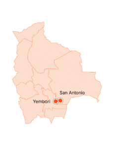 carte des programmes de parrainage de world vision france en bolivie