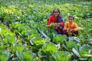 Agricultrice a été formée par World Vision au Bangladesh