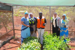 Groupe de femmes formé à des techniques d'agriculture par World Vision au Kenya