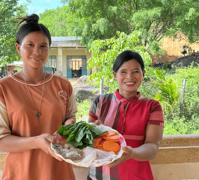 famille bénéficiaire des programmes d'alimentation au vietnam